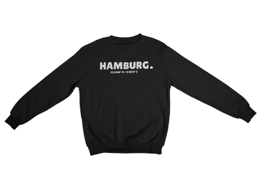 Hamburg Koordinaten Sweetshirt