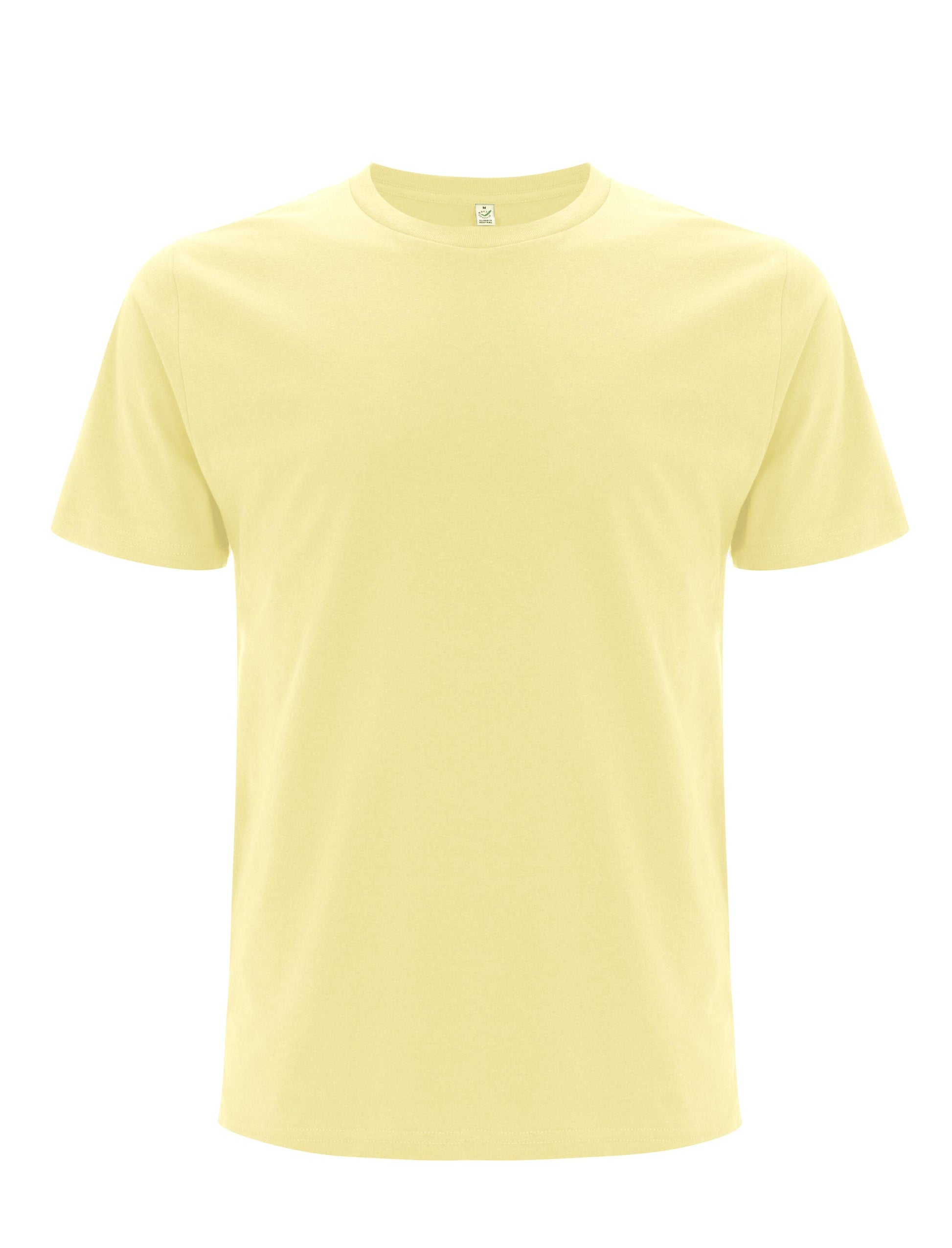 Basic Organic Tee ''100% BIO'' hamburggear S Pale Lemon Biobaumwolle